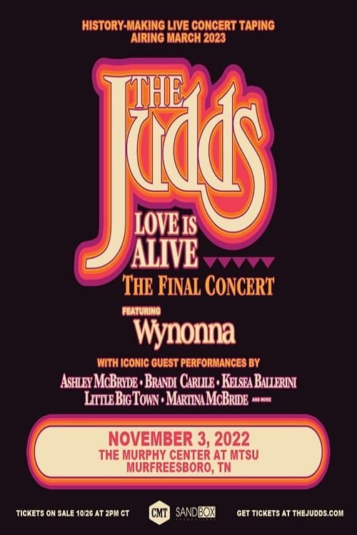 The Judds: Love Is Alive - The Final Concertのポスター