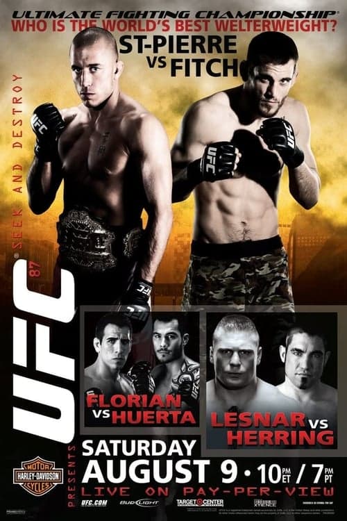 UFC 87: Seek and Destroyのポスター