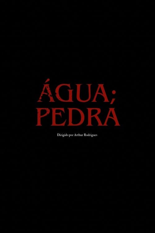 água; pedraのポスター