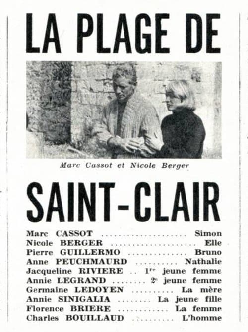 La plage de Saint-Clairのポスター