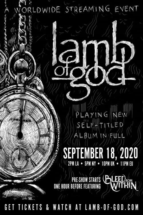 Lamb of God - Self Titled Live Streamのポスター