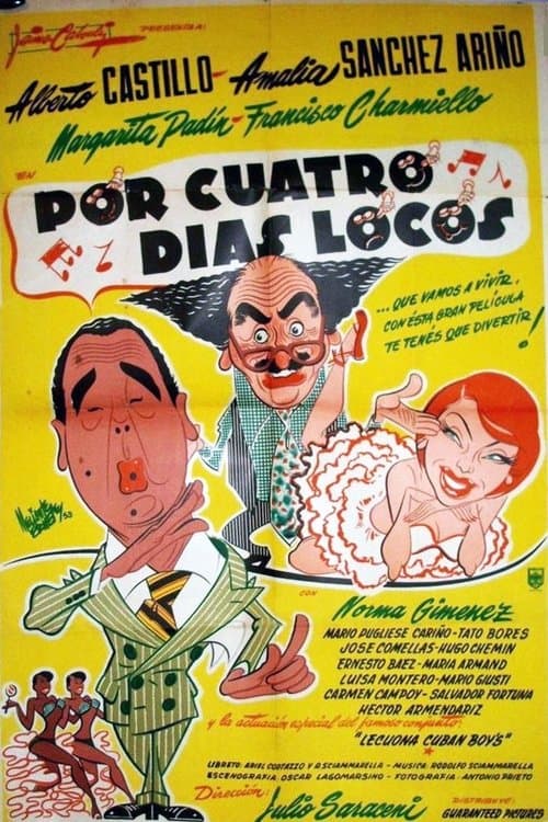 Por cuatro días locosのポスター