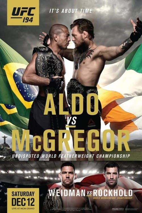 UFC 194: Aldo vs. McGregorのポスター