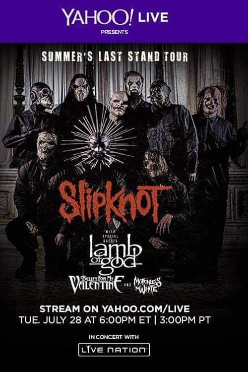Slipknot - Live at DTE Energy Music Theatre 2015のポスター