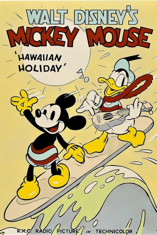 ミッキーのハワイ旅行のポスター