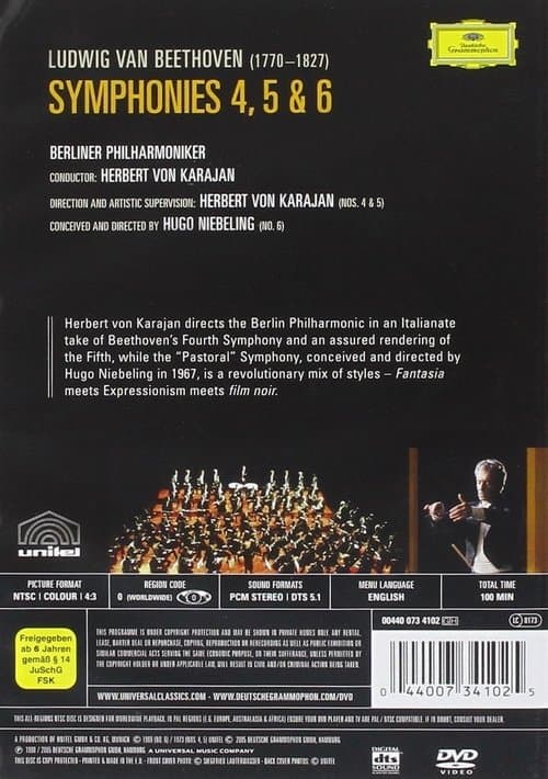 Karajan dirigiert Beethovens fünfte Symphonieのポスター