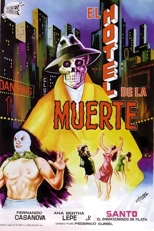 Santo en el hotel de la muerteのポスター