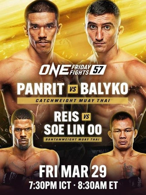 ONE Friday Fights 57: Panrit vs. Balykoのポスター