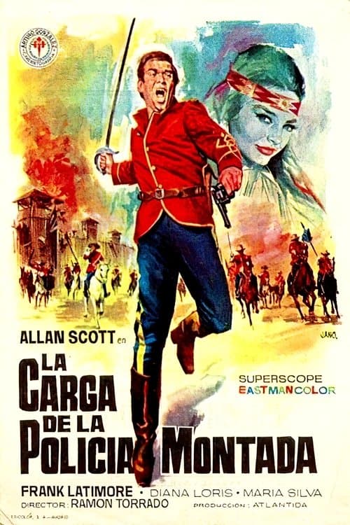 La carga de la policía montadaのポスター