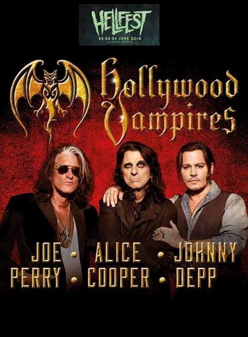 Hollywood Vampires Live at Hellfest 2018のポスター