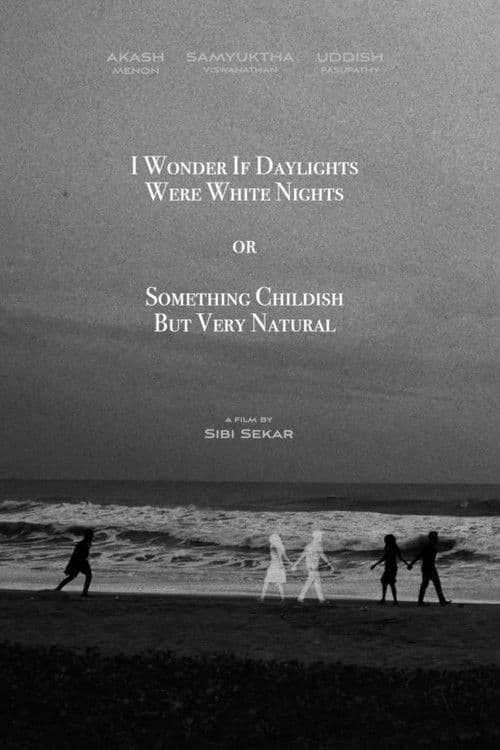 I Wonder If Daylights Were White Nights or Something Childish But Very Naturalのポスター