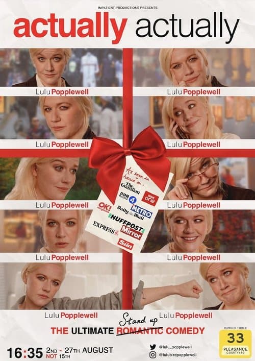 Lulu Popplewell: Actually, Actuallyのポスター