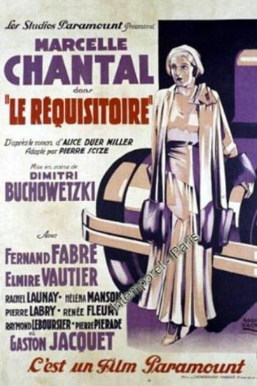 Le réquisitoireのポスター