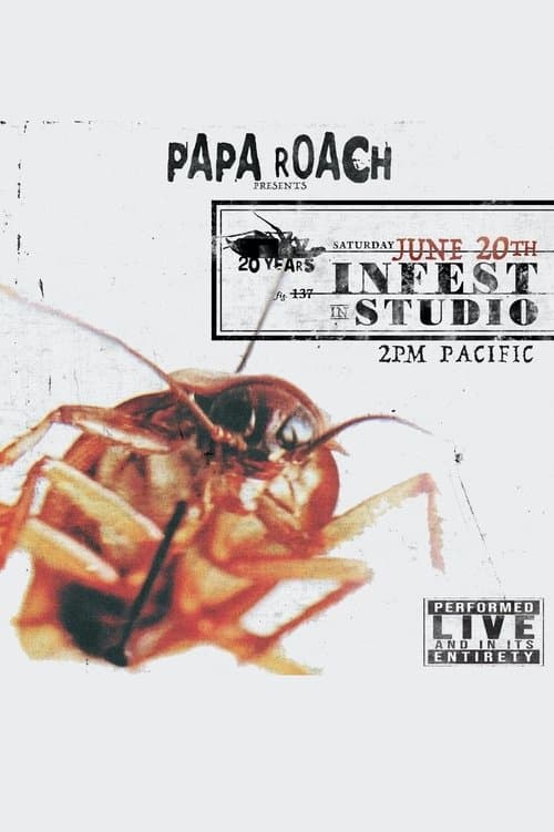 Papa Roach: Infest 20 Years Liveのポスター