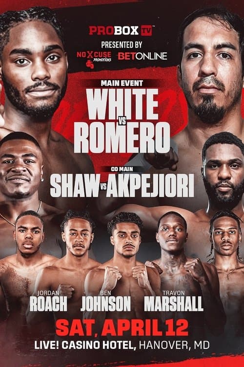 Jordan White vs. Jose Matias Romeroのポスター