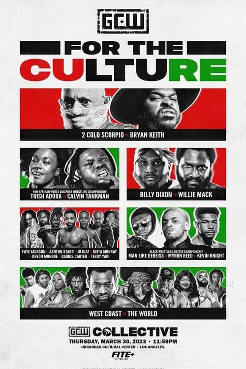 GCW For the Culture 2023のポスター