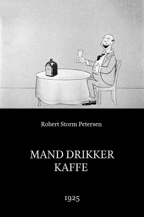 Mand drikker kaffeのポスター
