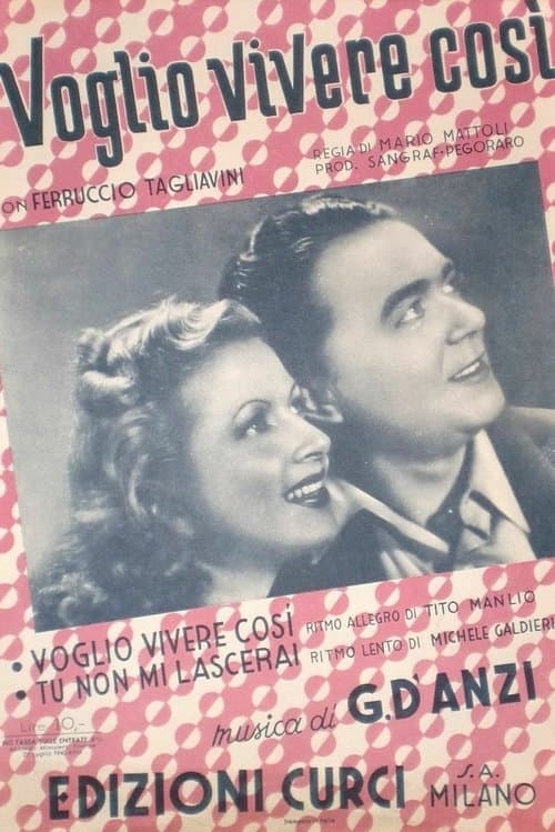 Voglio vivere cosiのポスター