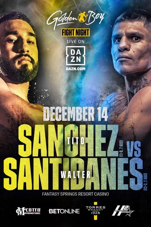 Jose Sanchez vs. Walter Santibanesのポスター