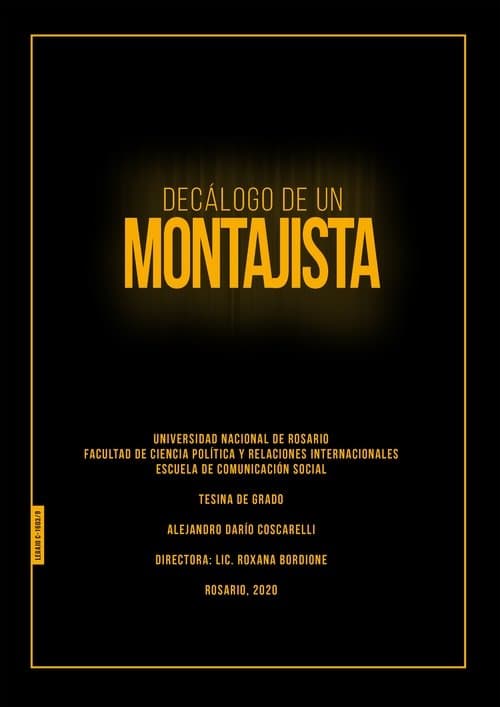 Decálogo de un montajistaのポスター