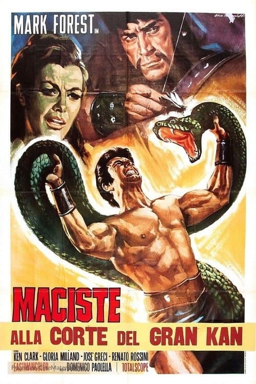 Maciste alla corte del Gran Khanのポスター