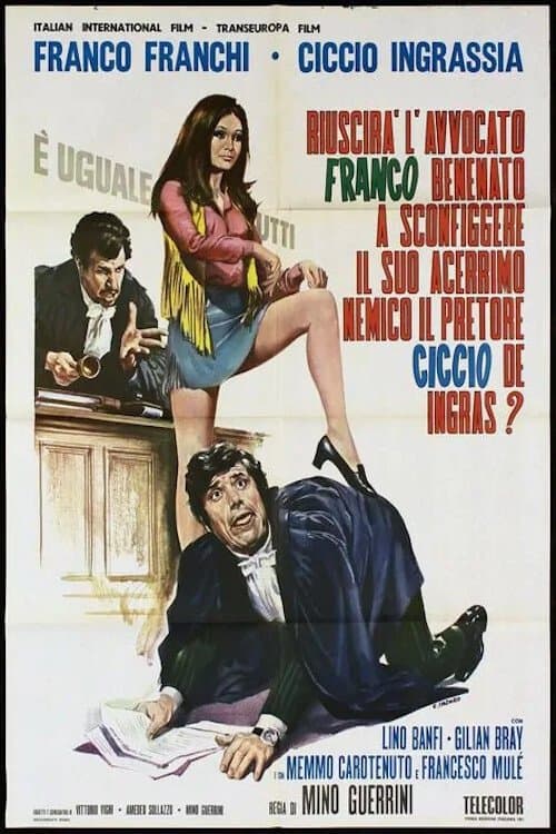 Riuscirà l'avvocato Franco Benenato a sconfiggere il suo acerrimo nemico il pretore Ciccio De Ingras?のポスター