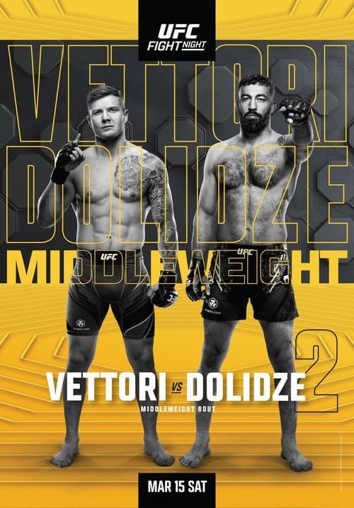 UFC Fight Night 254: Vettori vs. Dolidze 2のポスター