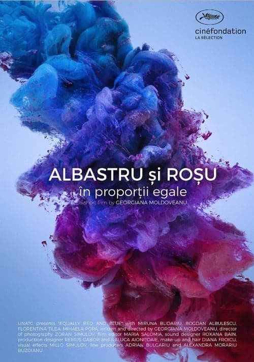 Albastru si rosu, in proportii egaleのポスター