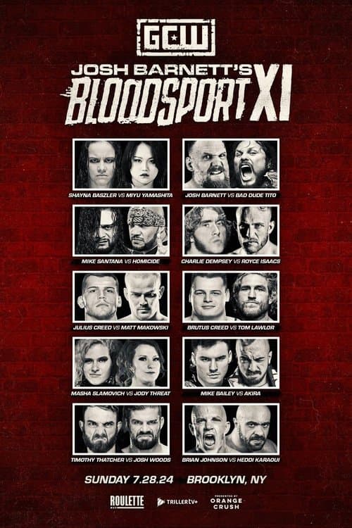 GCW Josh Barnett's Bloodsport XIのポスター