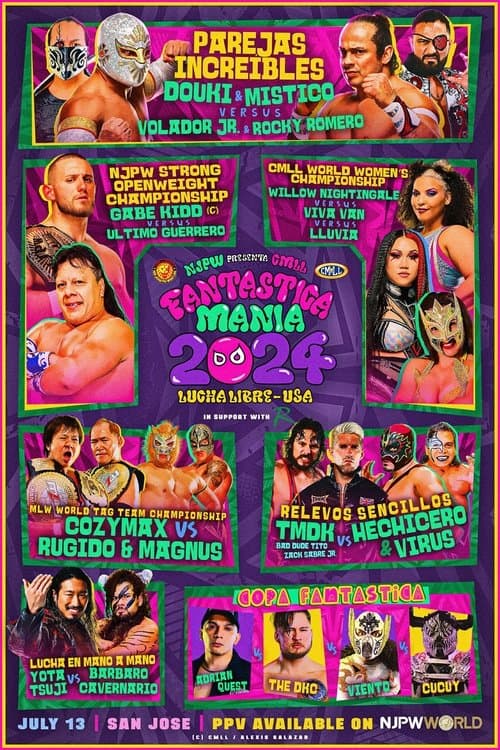 NJPW Presents CMLL Fantastica Mania 2024 - Lucha Libre USAのポスター