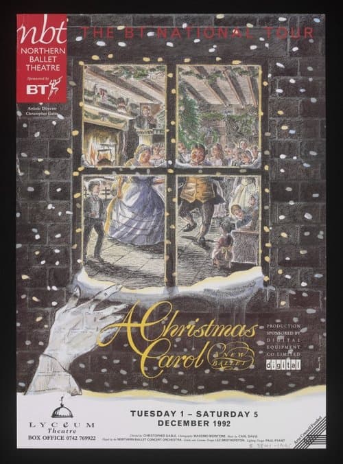 Northern Ballet's A Christmas Carolのポスター