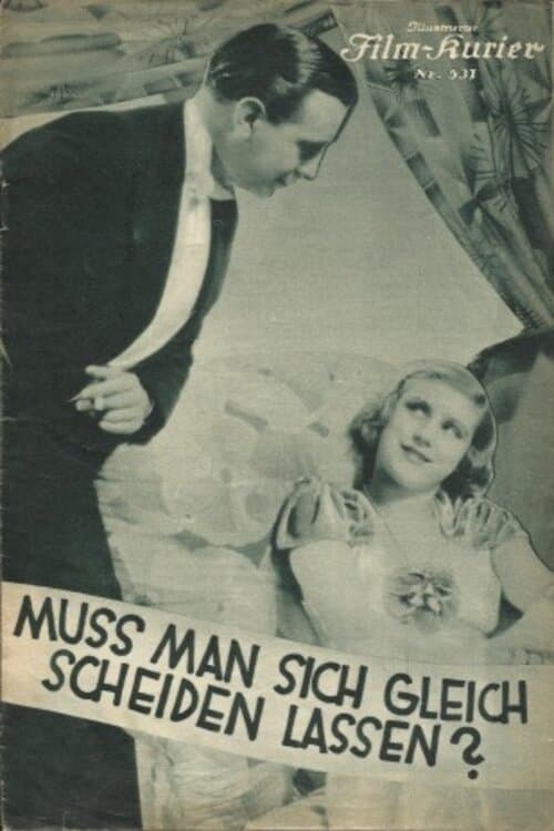 Muß man sich gleich scheiden lassenのポスター