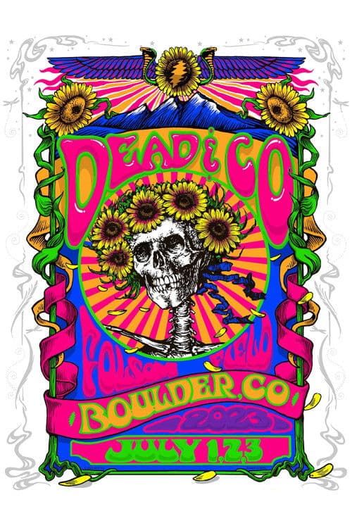 Dead & Company: 2023-07-02 Folsom Field, Boulder, CO, USAのポスター