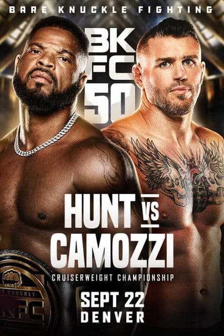 BKFC 50: Hunt vs Camozziのポスター