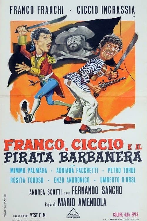 Franco, Ciccio e il pirata Barbaneraのポスター