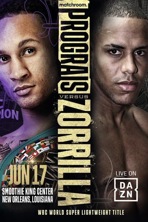 Regis Prograis vs. Danielito Zorrillaのポスター