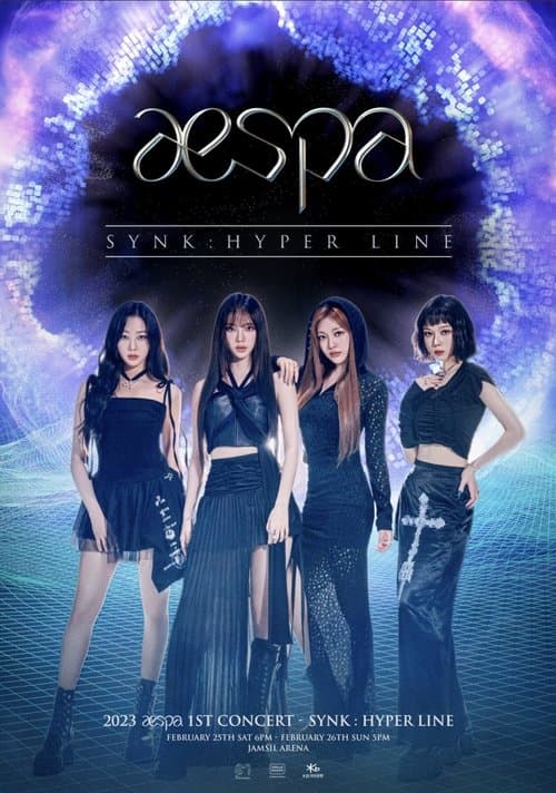 aespa LIVE TOUR 2023 'SYNK：HYPER LINE'のポスター