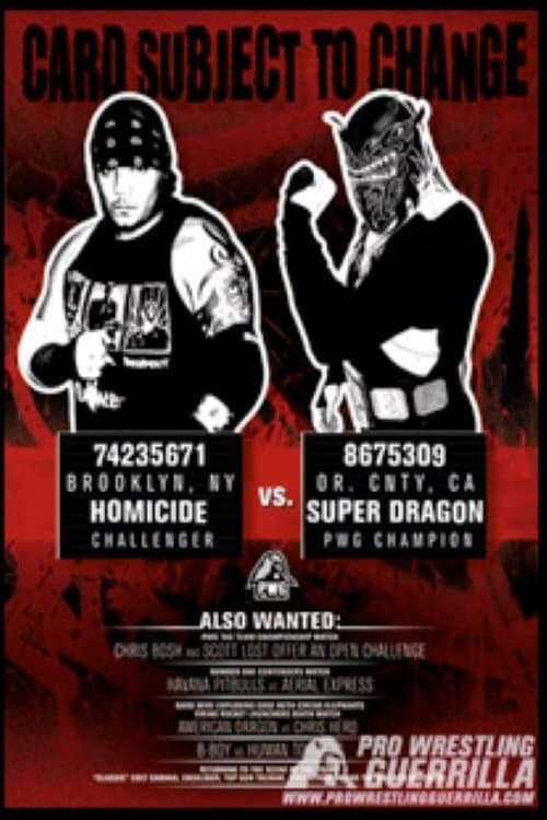 PWG: Card Subject To Changeのポスター