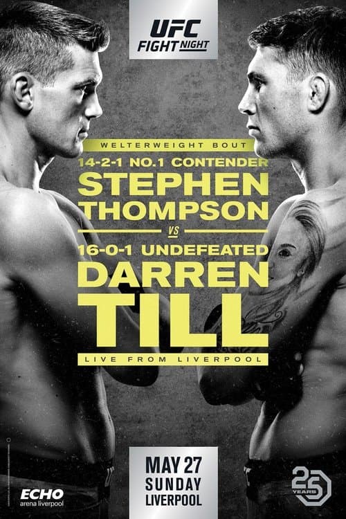 UFC Fight Night 130: Thompson vs. Tillのポスター