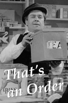 That's an Orderのポスター