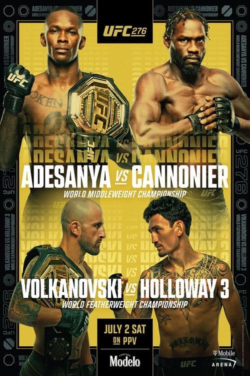 UFC 276: Adesanya vs. Cannonierのポスター