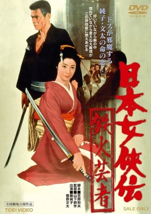 日本女侠伝 鉄火芸者のポスター