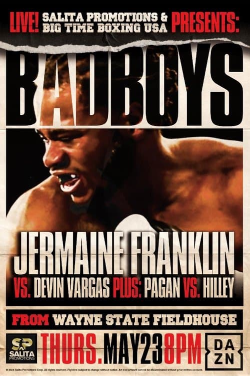 Jermaine Franklin vs. Devin Vargasのポスター