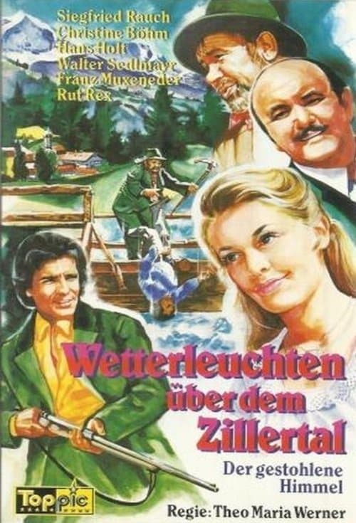 Wetterleuchten über dem Zillertalのポスター