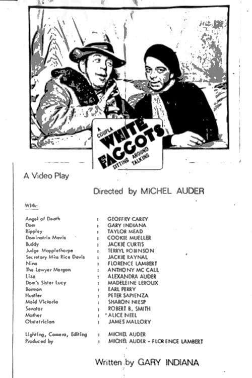 Coupla White Faggots Sitting Around Talkingのポスター