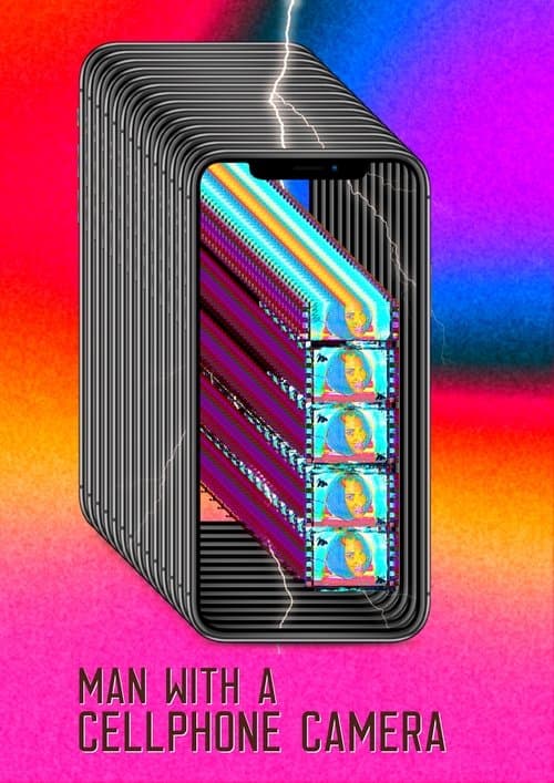 Um homem com um celularのポスター