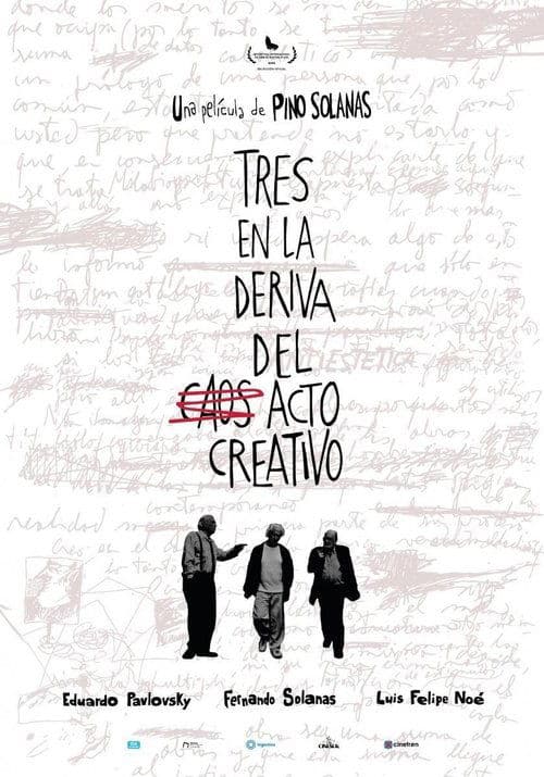 Tres en la deriva del acto creativoのポスター
