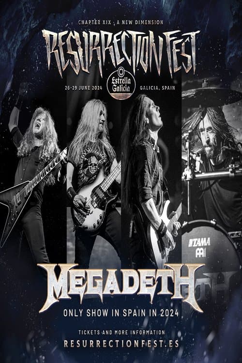 MEGADETH - Live at Resurrection Fest EG 2024のポスター