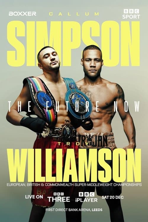 Callum Simpson vs. Troy Williamsonのポスター