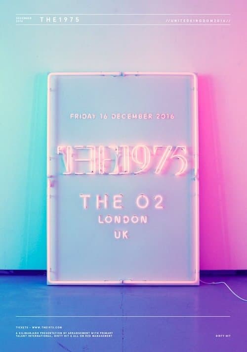The 1975: Live at The O2, Londonのポスター